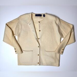 Karen Scott Women’s 100% Wool Cardigan Sweater Size-  Petite Small PS